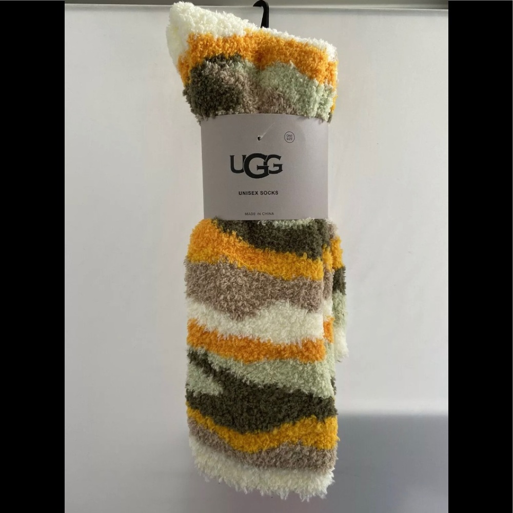 UGG Unisex Green Cali Collage Cozy Comfy Socks